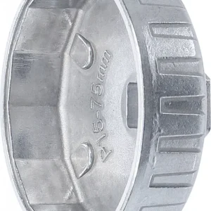 BGS technic Olajszűrő leszedő dugókulcsok, alumínium fröccsöntött, 1/2", 75mm x P15 (BGS 1045) Szuper akció
