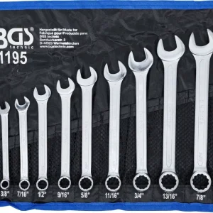 Utolsó esély BGS technic 12 részes csillag-villás kulcs készlet, 1/4"-15/16" (BGS 1195)