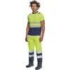 Alacsony ár MONZON Hi-Vis rövid ujjú póló sárga/navy XS F215040