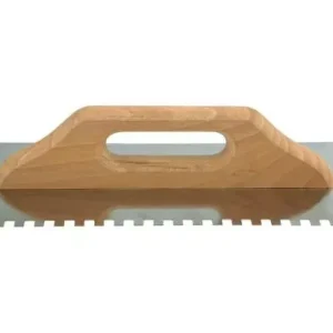 Vorel simító rozsdamentes acél, fogakkal 8 mm 380x128 mm Akció