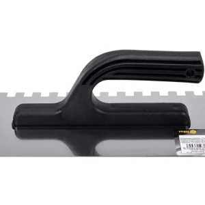 Végkiárusítás Vorel simító rozsdamentes acél, fogakkal 10 mm 270x125 mm