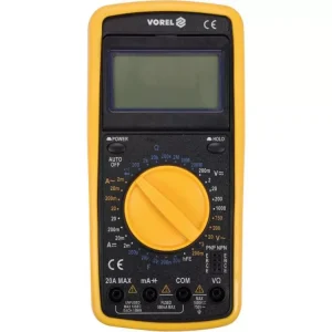 Vedd meg most Vorel digitális multiméter 0-1000V, 0-20A, 0-200 MOhm, 0-200 microF