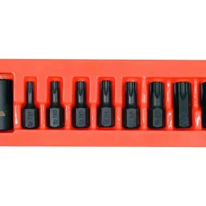 Yato gépi torx bit készlet 9 részes 1/2" T30-T70 dugókulcs adapterrel Prémium