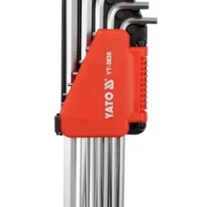 YATO Imbuszkulcs klt. 12 részes 1/16"-3/8" gömbvégű hosszú Újdonság
