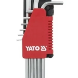 YATO Imbuszkulcs klt. 9 részes 2-10 mm gömbvégű Gyors szállítás