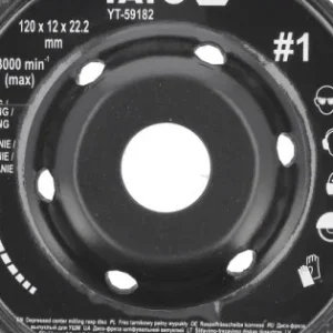 YATO Ráspolykorong durva #1 120 x 22,2 mm Biztonságos vásárlás