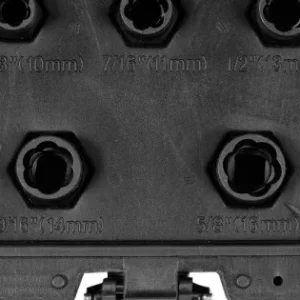 YATO Roncsolt csavarfej leszedő készlet 5 részes 3/8" 10-16 mm CrMo Akciós ár