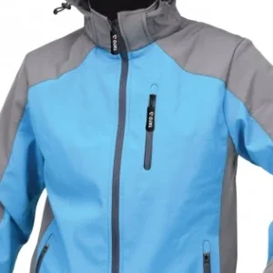 YATO sportos softshell kabát kapucnival kék XXXL-es méret Árcsökkenés