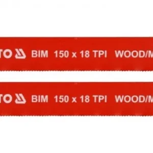 YATO Szbalyafűrészlap 150 mm/18TPI bimetál (2 db/csomag) Árengedmény