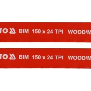 YATO Szbalyafűrészlap 150 mm/24TPI bimetál (2 db/csomag) Biztonságos vásárlás