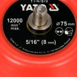 YATO Tépőzáras gumitányér 75 mm 5/16" Különleges ajánlat