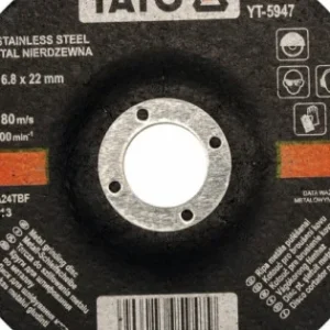 YATO Tisztítókorong fémre 125 x 6,8 x 22,2 mm inox Biztonságos fizetés