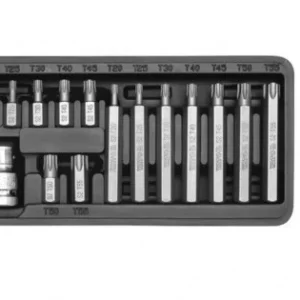 YATO Torx bit készlet 15 részes 1/2" T20-T55 Újdonság