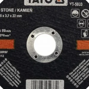 YATO Vágókorong kőre 125 x 3,2 x 22 mm Azonnal elérhető