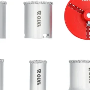 Biztonságos fizetés YATO Lyukfúró készlet Carbide 33- 83 mm