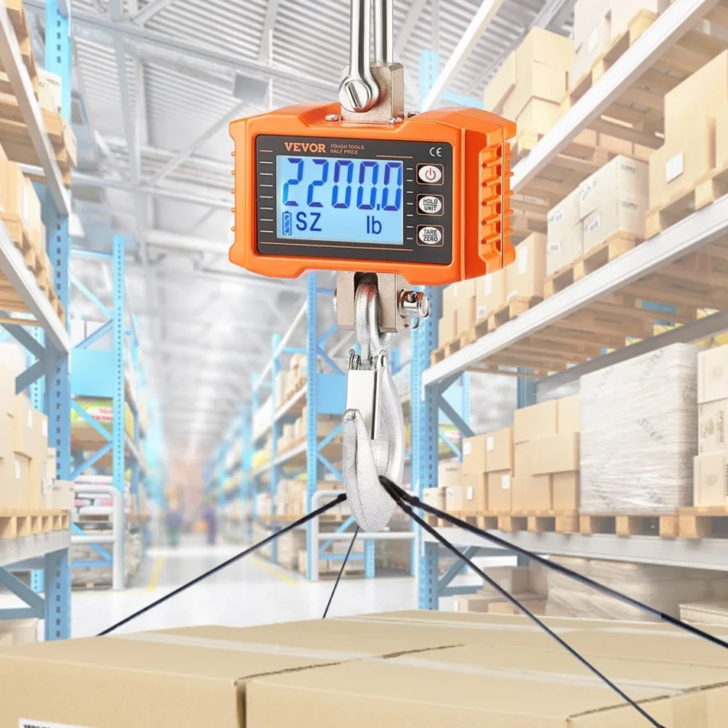 Digitális darumérleg, ipari függesztett mérleg, 1000 kg, nagy teherbírású Outlet