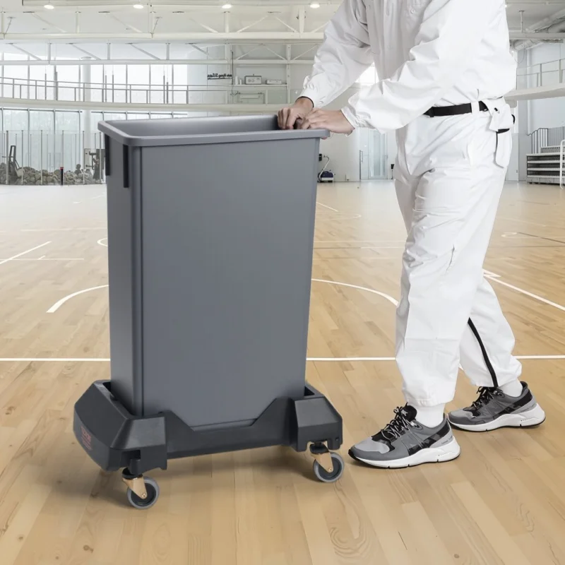 Akciós ár Keskeny, kerekes szemeteskocsi, 16/23 gallonos konténerekhez, 90 kg teherbírás