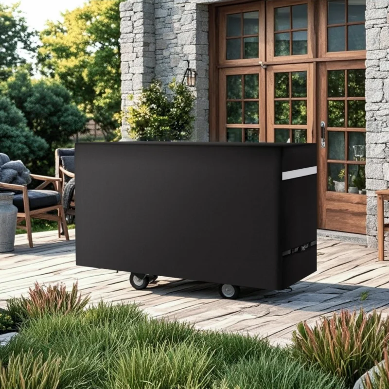 59 hüvelykes BBQ grillsütő fedél, tartós gázgrill fedél, vízálló kültéri használatra Árcsökkenés