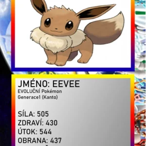 Rendeld meg most 3D Pokémon figura: Eevee játékoskártya