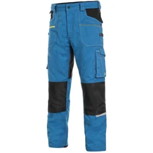Végkiárusítás CXS STRETCH nadrág, 170-176 cm, férfi, középkék-fekete
