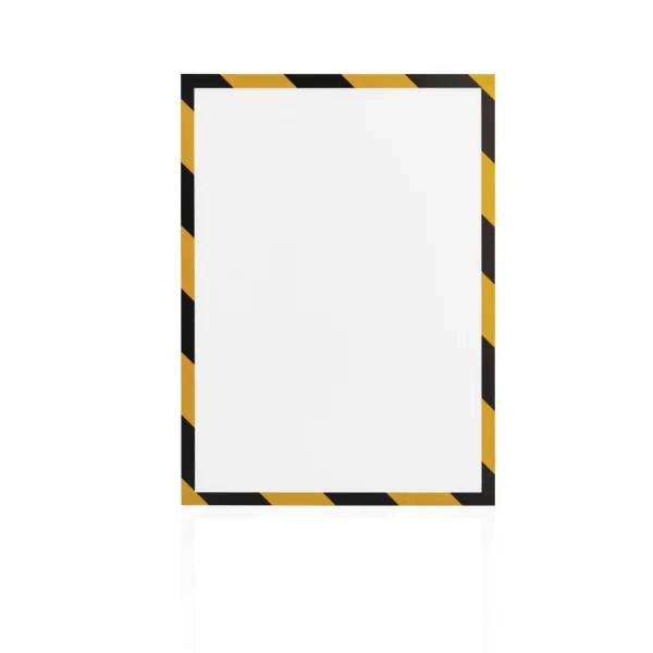 Utolsó esély Magnetoplan Magnetofix mágneses keret A4 biztonsági sárga-fekete (5 db)