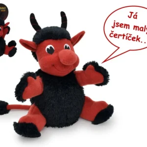Azonnali szállítás Ördög Hubert beszélő plüss 23cm kartonon 12m+