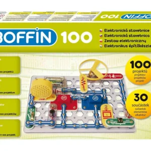 Boffin 100 elektronikus készlet 100 elemes projekthez 38x25x5cm Kedvezmény