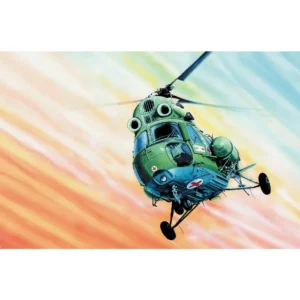Biztonságos fizetés Kliklak helikopter Mil Mi-2 modell 27,6x30cm dobozban 34x19,5x5,5cm