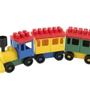 Akció LORI építőkészlet 7 vonat + 2 kocsi műanyag zacskóban 9x26x5cm