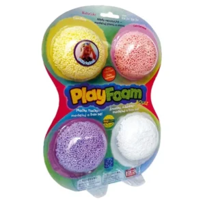 Árcsökkenés PlayFoam® 4 db-os csomag modellező agyag/gyurmagolyó, 4 színű, kartonon, 18x27x4cm