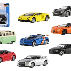 Bburago autó 7-8cm 1:64 fém/műanyag keverék kartonon Outlet