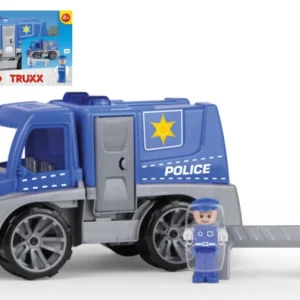 Truxx rendőrautó műanyag 29cm figurával dobozban 39x22x16cm 24m+ Végkiárusítás