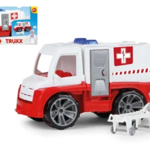 Truxx autós mentőautó műanyag 29cm figurával dobozban 39x22x16cm 24m+ Nézd meg most