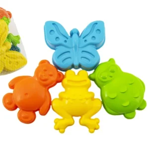 Biztonságos fizetés Műanyag homok tortaformák állatokkal 12x10x8cm 12m+