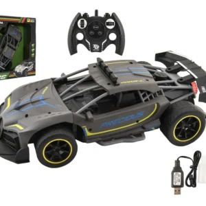 RC sportautó antracit színű, gőzt kibocsátó, 33 cm-es műanyag, 2,4 GHz-es akkumulátorral + újratölthető csomaggal, dobozban, 43x36 hüvelykes Nézd meg most