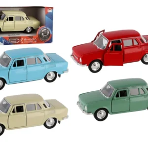 Welly Skoda 100 fém/műanyag autó 11cm 1:34 szabadonfutó 4 szín dobozban 15x7x7cm Azonnali szállítás