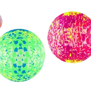 Végkiárusítás Felfújt labda, színes, fröccsenő folyadékokkal, 22 cm átmérőjű, 3 színű hálóban