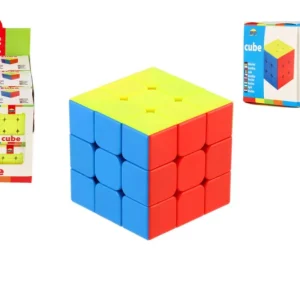 Akciós ár 3x3x3-as műanyag kirakókocka 5,5x5,5x5,5cm dobozban