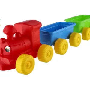 Alacsony ár Vonat + 2 db 60 cm-es műanyag kocsi hálóban