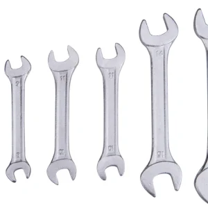 Végkiárusítás lapos villáskulcs készlet, 6 darabos, 6-17 mm