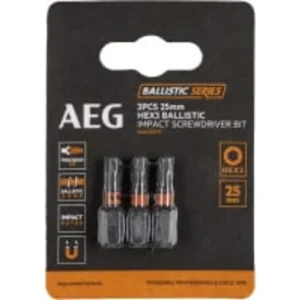 AEG AAK253H3 3db 25mm HEX 3 bit Exkluzív ajánlat