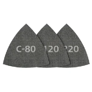 Wolfcraft 5db csiszolórács delta lap gipszkartonhoz és fához, tépőzáras, 95mm, SiC, K80,120,240 Csak ma