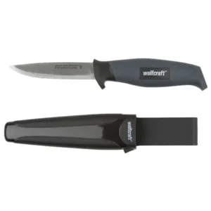 Akciós ár Wolfcraft Szabadidő kés, 95 mm, egyenes penge, késtokkal