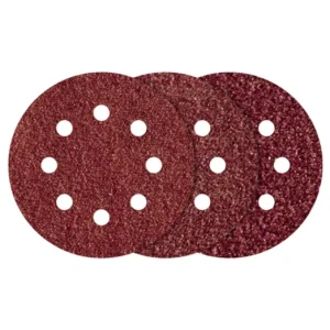 Wolfcraft 15db tépőzáras csiszolókorong korund K60,80,120 perforált Ø125mm 15DB Alacsony ár