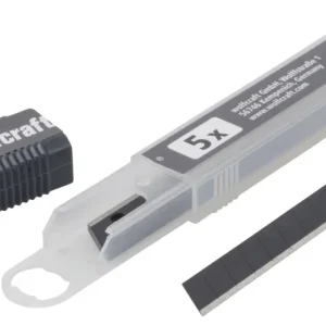 Wolfcraft Letörhető késpenge, 9 mm, pro-sharp, fekete, 5 db Prémium