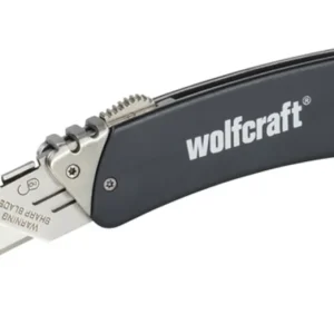 Wolfcraft Hobbikés, visszahúzható trapézpenge, alumínium markolat, övakasztó Gyors szállítás