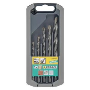 Wolfcraft Kőfúró készlet 5 részes, HM, hatszögszárú, Ø 4,5,6,8,10 mm Árengedmény