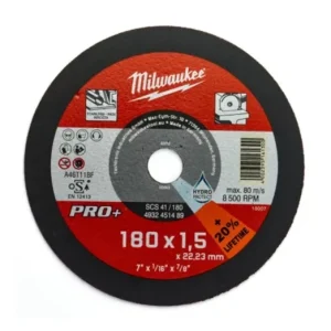 Akció Milwaukee Vágókorong fémhez 180X1,5 Egyenes SC41 PRO+ /1db (Rendelési egység 25 db)