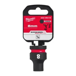 Akciós ár Milwaukee 1/2" Dugókulcs hatlapú, gépi, rövid 8 mm - 1 db