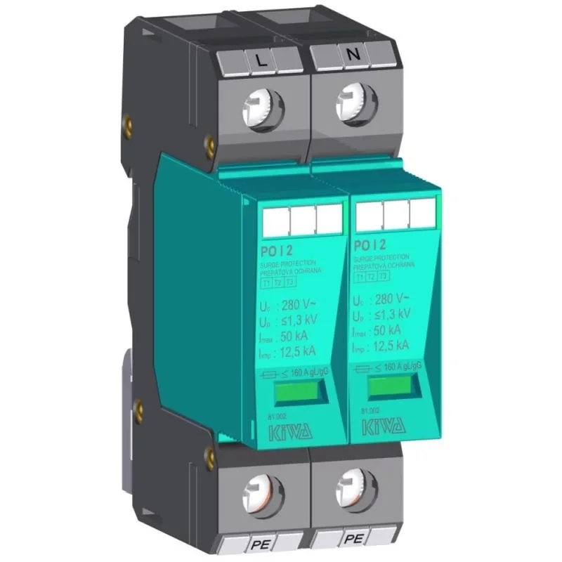 Ajánlat PO I 2 280V túlfeszültség levezető 12,5kA T1+T2+T3 (B+C+D) 81.002 KIWA